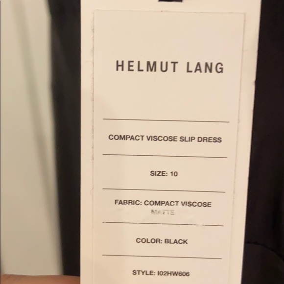 NWT Helmut Lang compact viscose slip dress-size 10 - Picture 12 of 13